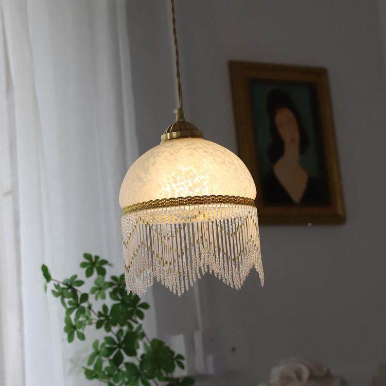 西洋古董式SM-D061玻璃流苏吊灯中古式卧法床室头飘美窗阳台灯,淘宝优惠券,粉丝福利购,淘宝优惠卷