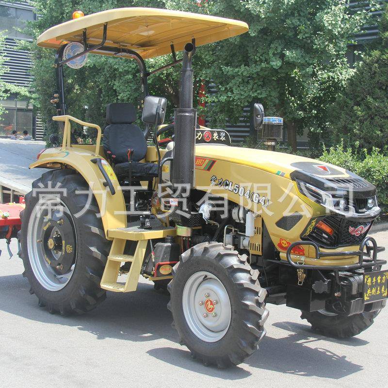 常力厂家C阳色L504-G4遮棚黄四驱拖拉机大型柴油功88多能耕地拖拉 - 图1