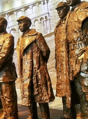 遵义会议代表人物雕像博物馆文化历史转折玻璃钢彷铜雕塑摆件