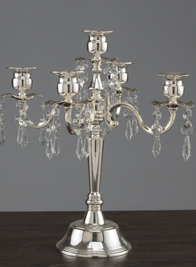 欧式复古轻奢蜡烛台摆件家居浪漫礼品烛光晚餐婚庆婚礼道具装饰品