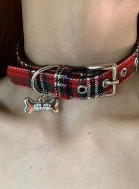 甜酷可爱骨头项圈情侣个性choker