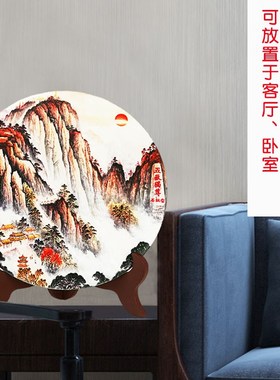 速发陶瓷装敢当摆室房屋缺角补角室内客厅办公件靠山石桌面石饰品