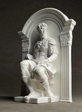 覆古罗马艺术人物雕塑石膏雕像漫射石书架书背艺术桌面酒柜装饰装