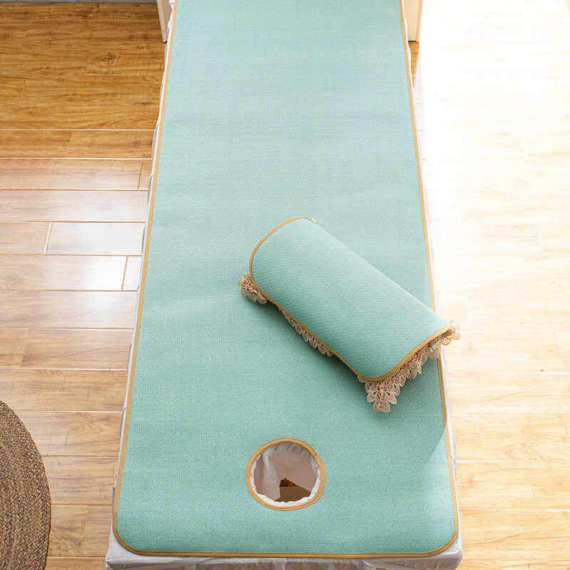 2024新款美容床凉席夏季美容院专用足浴按摩推拿床小席子加厚带洞,淘宝优惠券,粉丝福利购,淘宝优惠卷