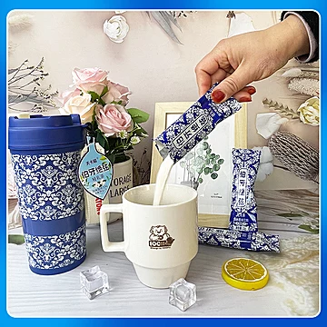 霸王同款伯牙绝弦轻乳茶7条x22g+赠杯子一个[10元优惠券]-寻折猪