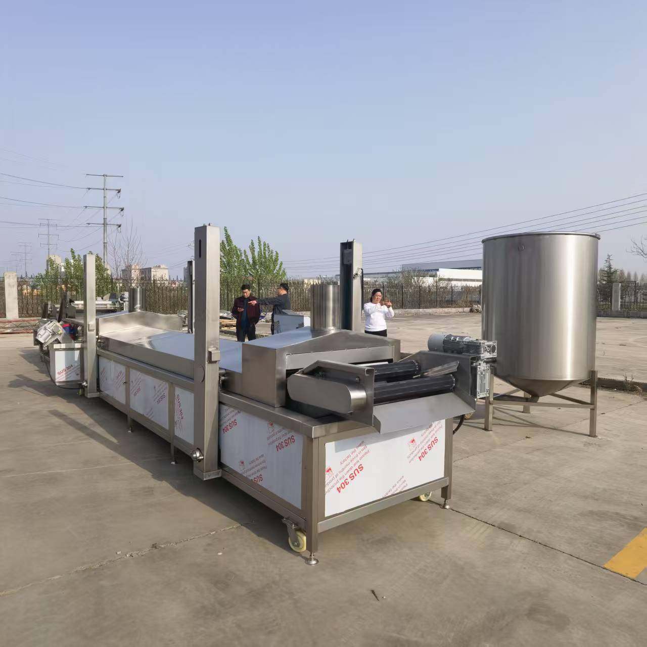 多功能油炸流水线薯条春卷油炸流水线设备预制菜电加热油炸生产线,淘宝优惠券,粉丝福利购,淘宝优惠卷