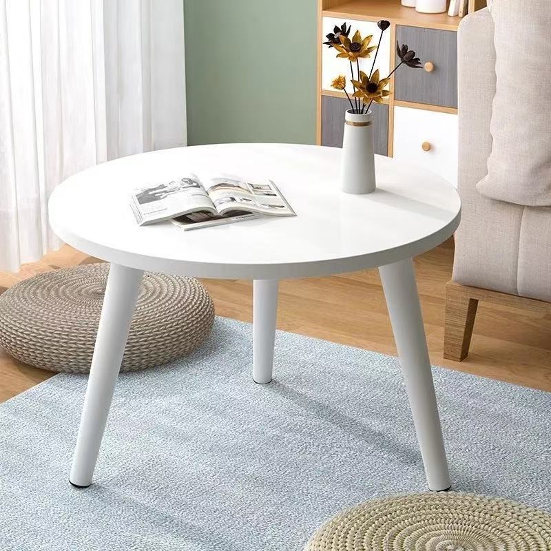 奶油风沙发边几茶几可移动小桌子家用客厅角几卧室床头出租屋圆桌 - 图3