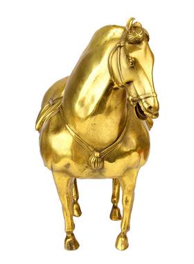 铜肚马件铜马办公室唐客厅装摆饰工艺大品马VEX到成功