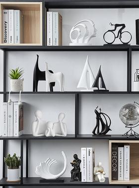 现代简约电视柜酒柜摆件展示柜套装轻奢玄关样板间高档家居装饰品