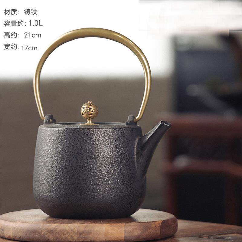 新中式茶室软装饰品壁柜博古架高档复古铸铁茶壶茶具茶道装饰摆件,淘宝优惠券,粉丝福利购,淘宝优惠卷