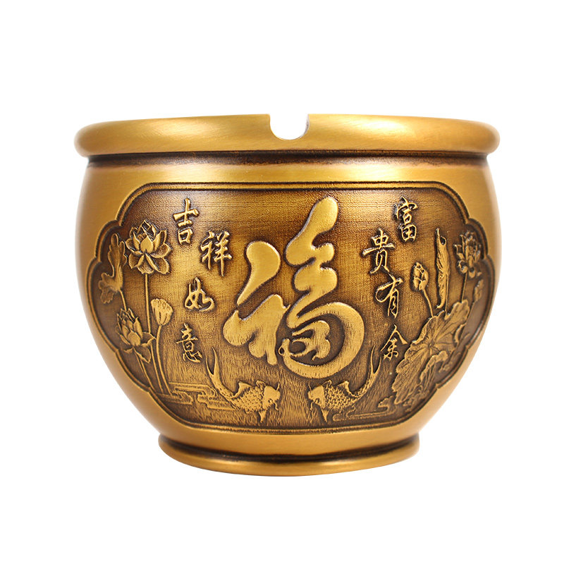 黄铜创意烟灰缸 情谊香道 铜烟灰缸家用室内茶桌办公室,淘宝优惠券,粉丝福利购,淘宝优惠卷