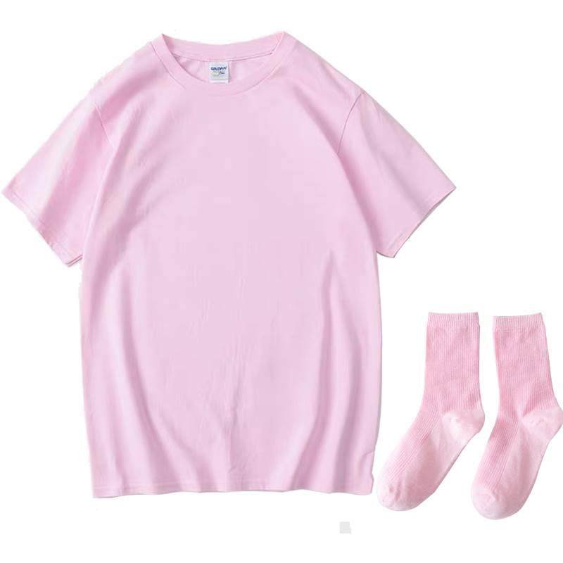 新款纯棉 糖果色学生短袖t恤女闺蜜姐妹活动亲子装伴娘舞蹈服表演