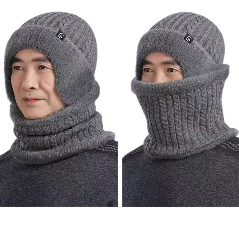 帽子冬天中老年人男士冬季加厚加绒保暖针织爷爷爸爸护耳毛线帽,淘宝优惠券,粉丝福利购,淘宝优惠卷