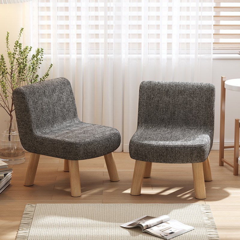 凳子家用靠背小椅子客厅茶几简约实木小板凳门口换鞋凳木头矮凳子 - 图0