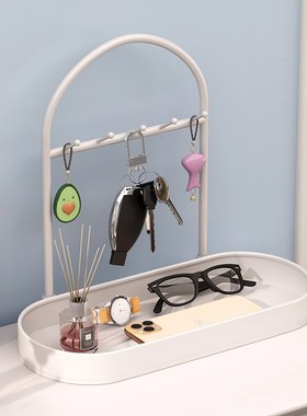 现货速发收纳玄关摆件进门口玄关置物架鞋柜上放架家居饰品