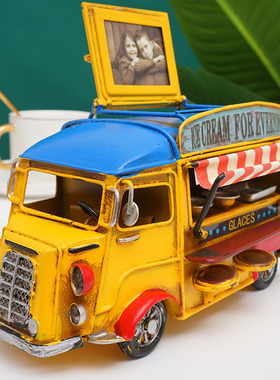 速发老爷车橱车飞机柜工业件壁汽铁艺模型摆风家居复古软装饰摆设