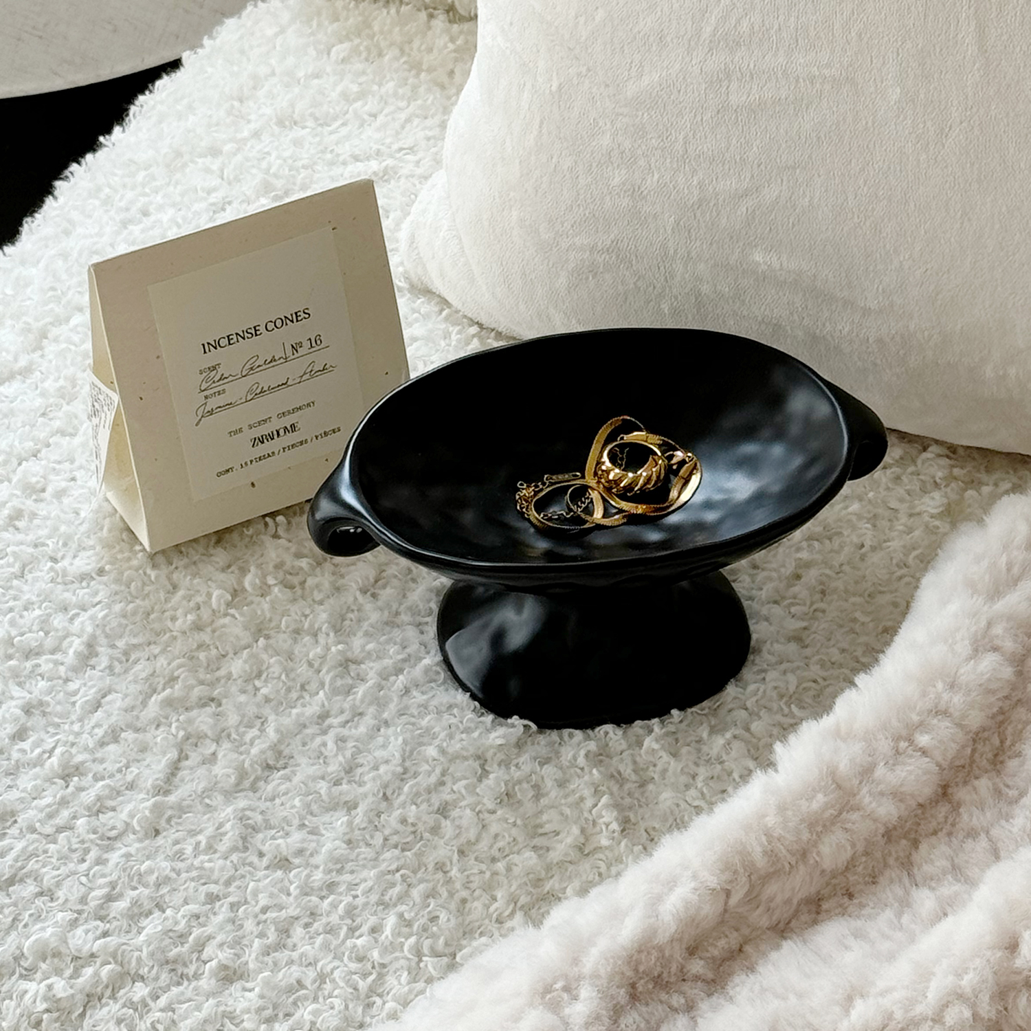 林与/首饰珠宝香薰展示陶瓷置物托盘轻奢高级感玄关钥匙收纳摆件 - 图2