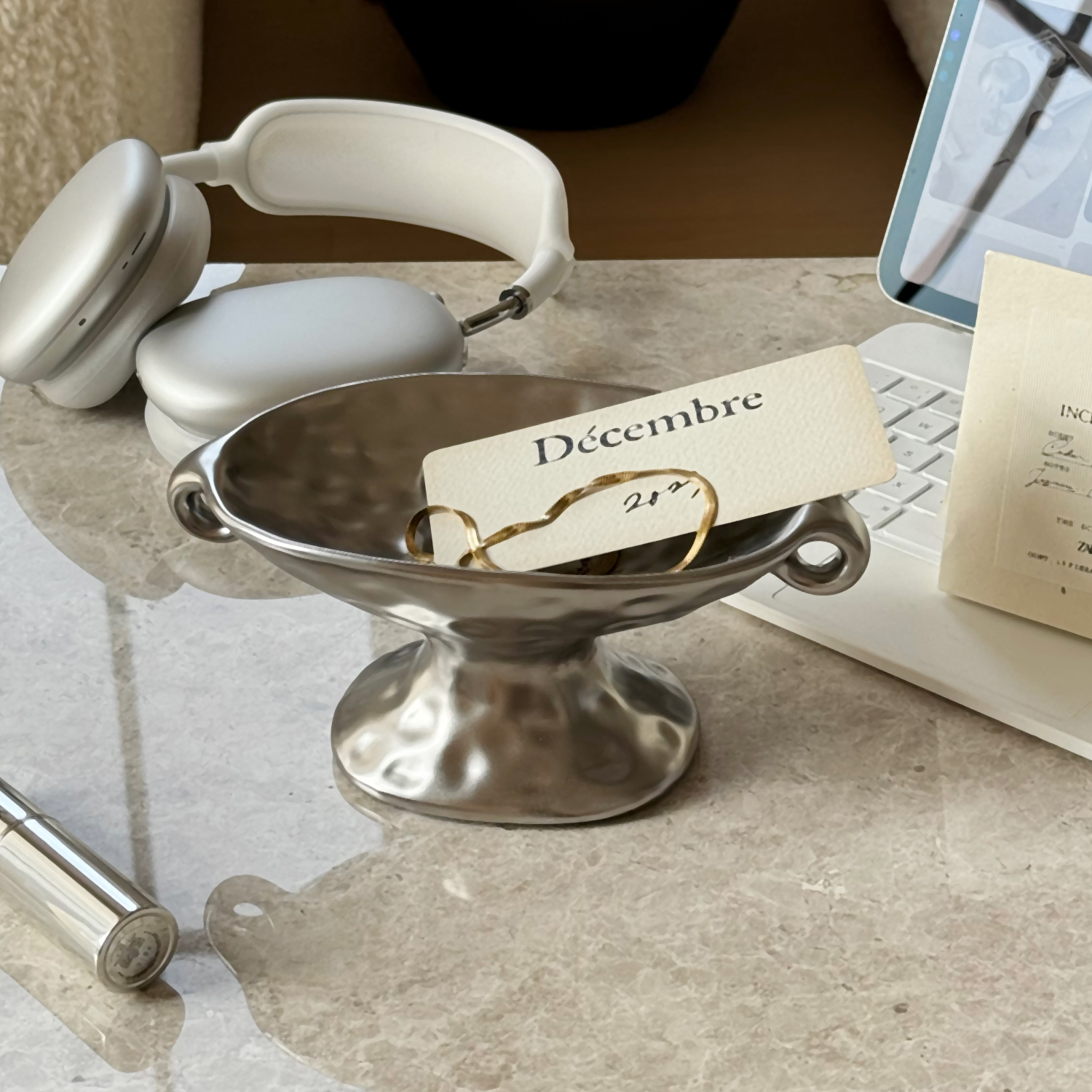 林与/首饰珠宝香薰展示陶瓷置物托盘轻奢高级感玄关钥匙收纳摆件 - 图0