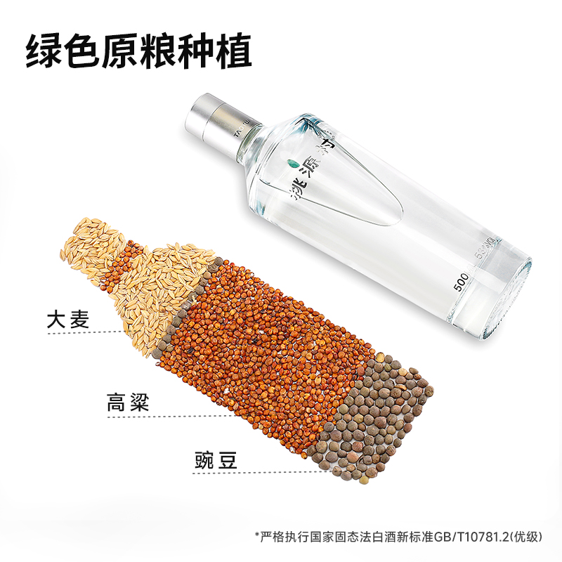 桃源村挚友53度大曲清香型500ml*4秦巴山泉水酿官方旗舰店白酒