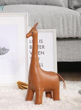 家居饰品Zuny动物摆件经典长颈鹿系列公仔纸镇书挡门挡生日礼物