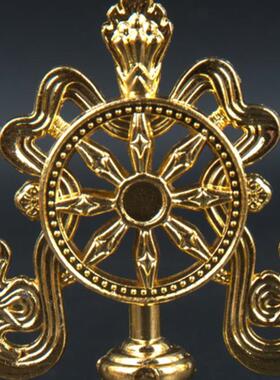 藏式民族用品摆件八吉祥鎏金新款收藏级家用八宝用品礼盒装