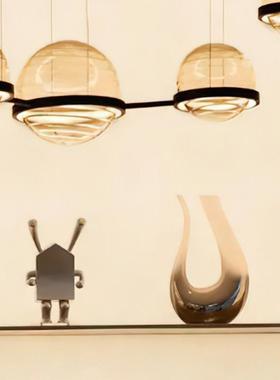 高级感样板间装饰品客厅酒柜餐边柜酒具组合套装现代轻奢艺术摆件