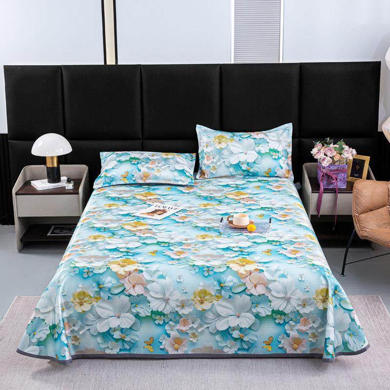 2025新款夏季凉席三件套实物更立体5D立体数码印花凉感丝冰丝席,淘宝优惠券,粉丝福利购,淘宝优惠卷