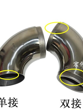 304不锈钢弯头90度弯头 快接不锈钢管弯冲压弯头对焊管件快卡弯头