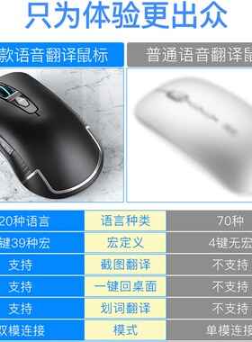 语音鼠标智能声控打字无线可充电笔记本电脑台式输入翻译说话办公