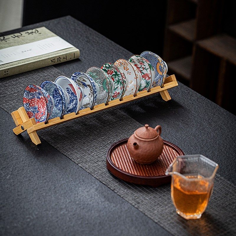 茶杯斗笠杯套g装青花瓷小茶碗杯架单主人杯茶盏复古功夫茶具品茗,淘宝优惠券,粉丝福利购,淘宝优惠卷