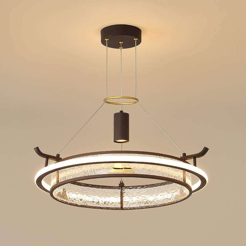 新中式客厅吊灯简约中国风书房卧室灯别墅圆形创意餐厅吊灯具3162,淘宝优惠券,粉丝福利购,淘宝优惠卷