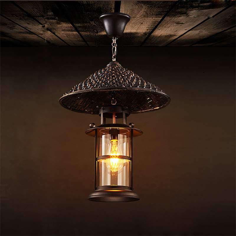 美式乡村复古餐厅吧台火锅店咖啡厅创意个性草帽单头铁艺单头吊灯,淘宝优惠券,粉丝福利购,淘宝优惠卷