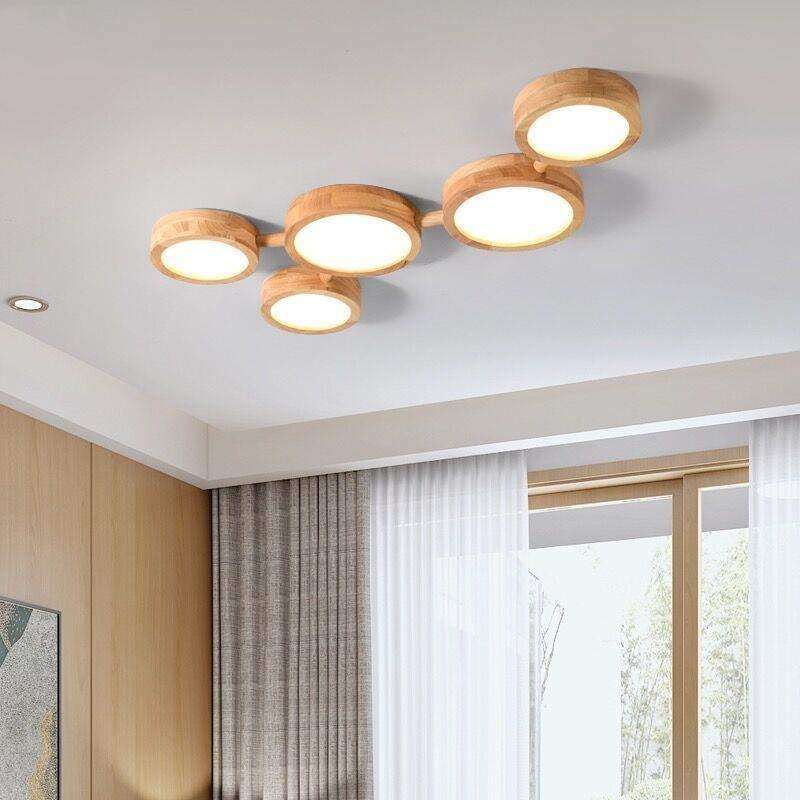 北欧原木风创意实木灯客厅灯餐厅卧室房间衣帽间入户日式吸顶灯具,淘宝优惠券,粉丝福利购,淘宝优惠卷