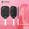RPM carbon fiber matte hot pressed one-piece pickleball racket