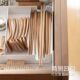Japanese style drawer box retractable storage box O box tableware partition storage box kitchen cabinet partition box drawer organization