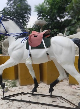 玻璃钢仿真马雕塑户外p园林大型动物马模型公园绿地景观装饰摆件