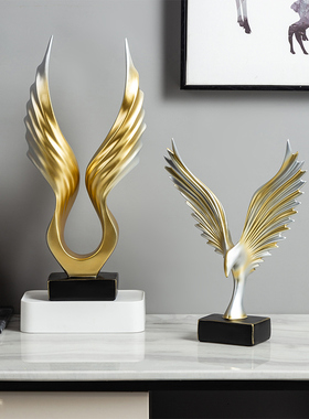 欧式创意轻d奢工艺品摆件客厅玄关电视酒柜隔断装饰品乔迁新居礼