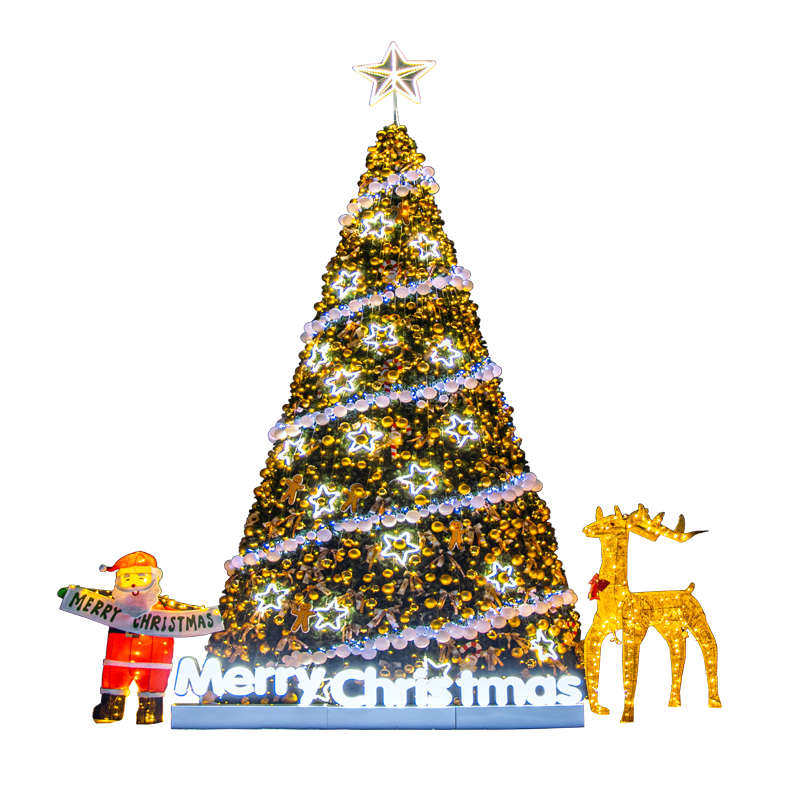 6大型框架广场商场5装饰34米/酒店10//发光户外圣诞节/美圣诞树