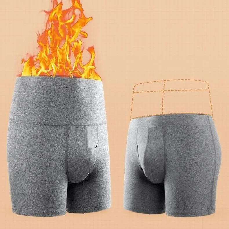 德绒3条内裤男秋冬高腰加长防磨腿保暖内裤宽松无痕大码四角短裤,淘宝优惠券,粉丝福利购,淘宝优惠卷