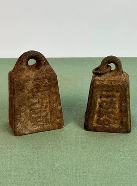 民俗老物件老铁器秤砣老式秤杆秤砣砝码配件铸铁铁权旧货收藏摆件