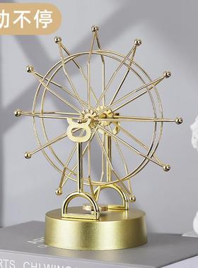 创意摇摆混沌平衡永动机仪高档反物理重力小摆件磁悬浮磁力高科技
