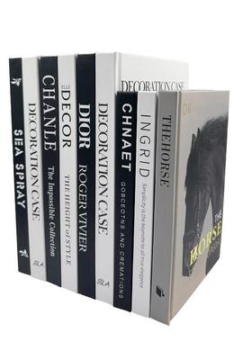 新款硬壳可翻页彩色内页大号中号样板书仿真书假书书柜书架摆件书