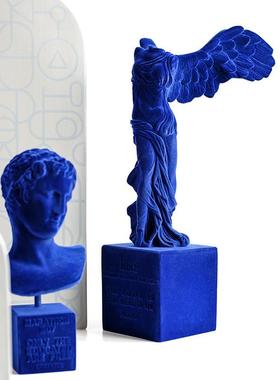 胜利女神植绒石膏树脂现代北欧式ins风格sophia艺术品雕塑像摆件