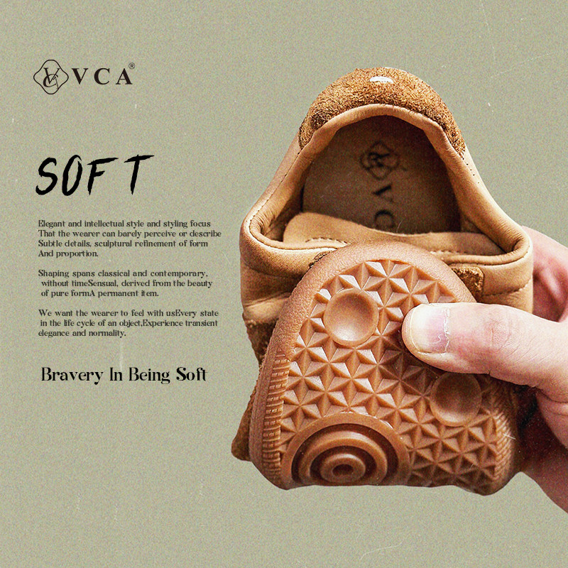 VCA德训鞋女鞋真皮2025新款轻便平底鞋秋冬软底休闲鞋牛皮板鞋,淘宝优惠券,粉丝福利购,淘宝优惠卷