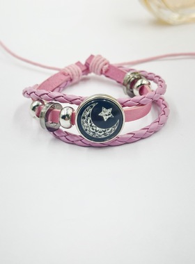 2024二人闺蜜兄弟手链可夜光创意时尚复古手环送男女情侣款礼物