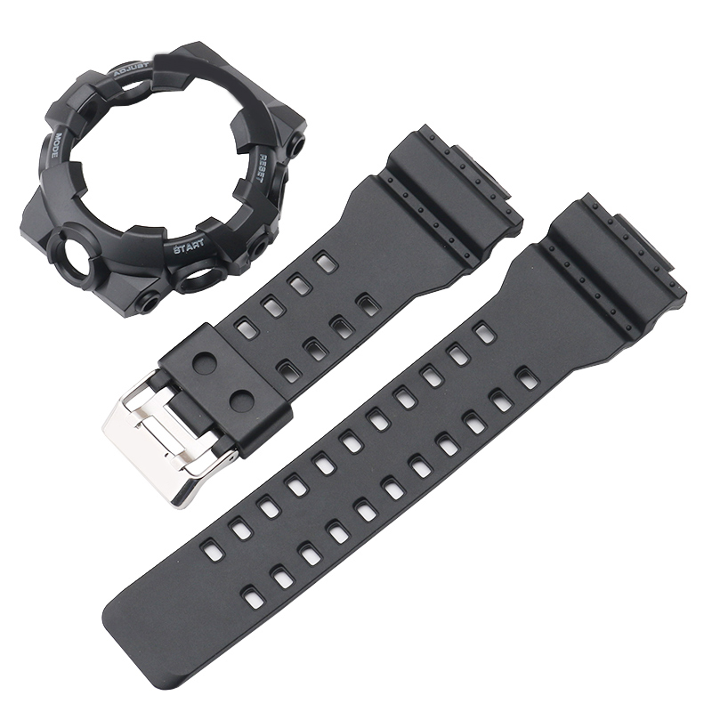 适配卡西欧冰韧树脂表带5522GA-700SK 710 735替换黑武士透明表壳 - 图3