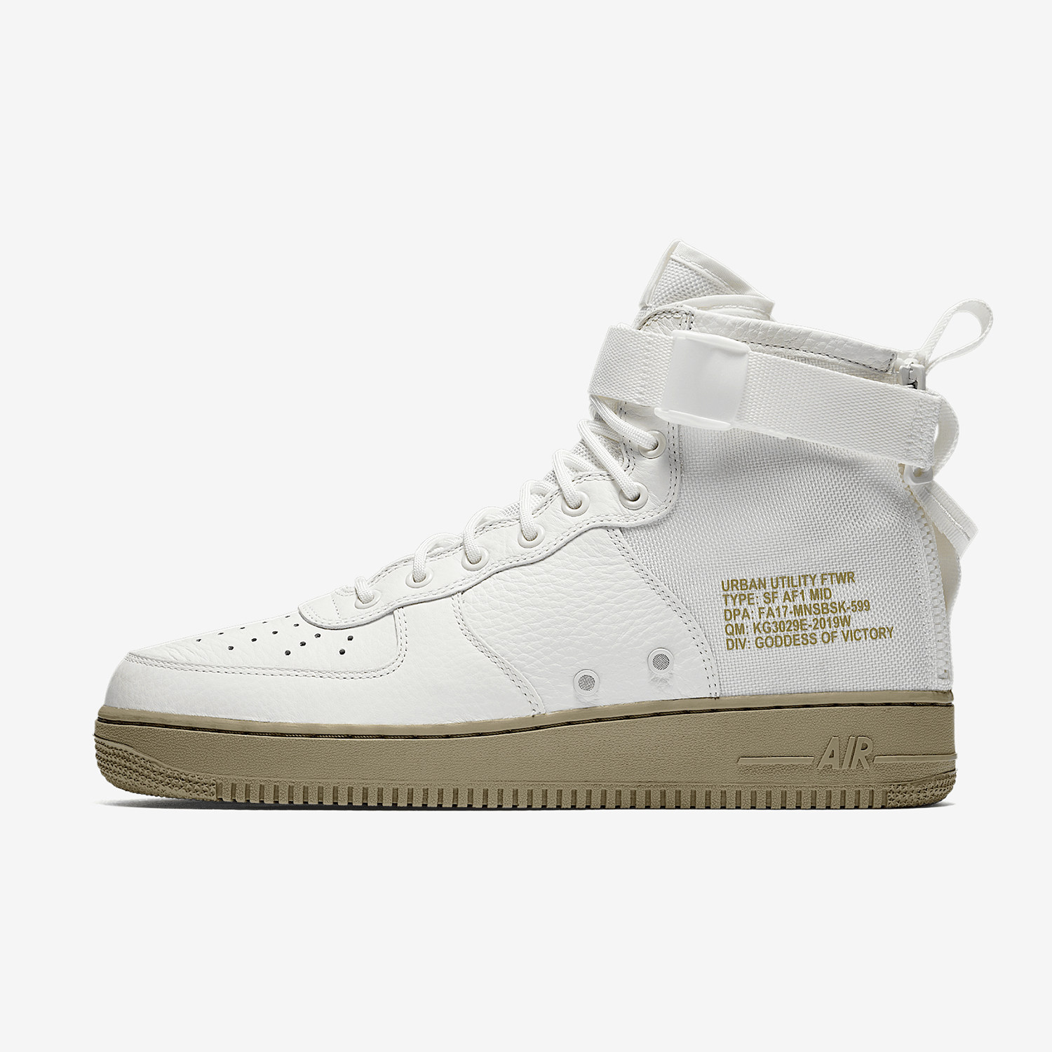 Nike/耐克正品Air Force 1 Mid男士轻便高帮板鞋917753-101,淘宝优惠券,粉丝福利购,淘宝优惠卷