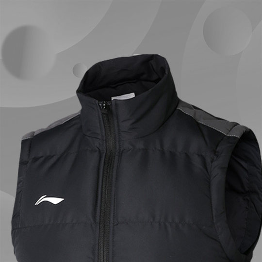 李宁童装儿童棉马甲新款男女儿童拼接大童保暖马甲AMMN002