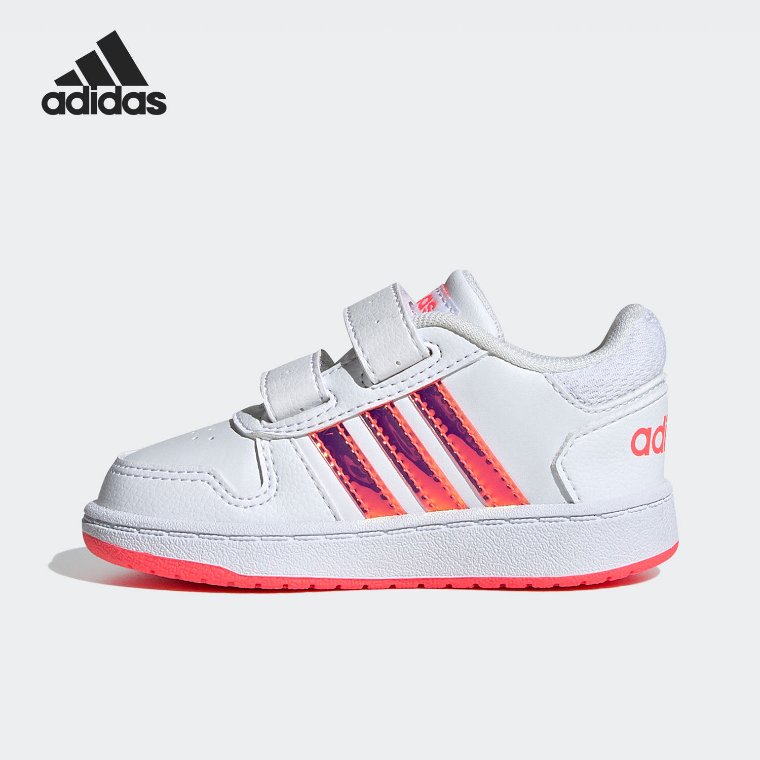 Adidas/阿迪达斯正品HOOPS 2.0 CMF I婴童低帮运动鞋 FW7614,淘宝优惠券,粉丝福利购,淘宝优惠卷