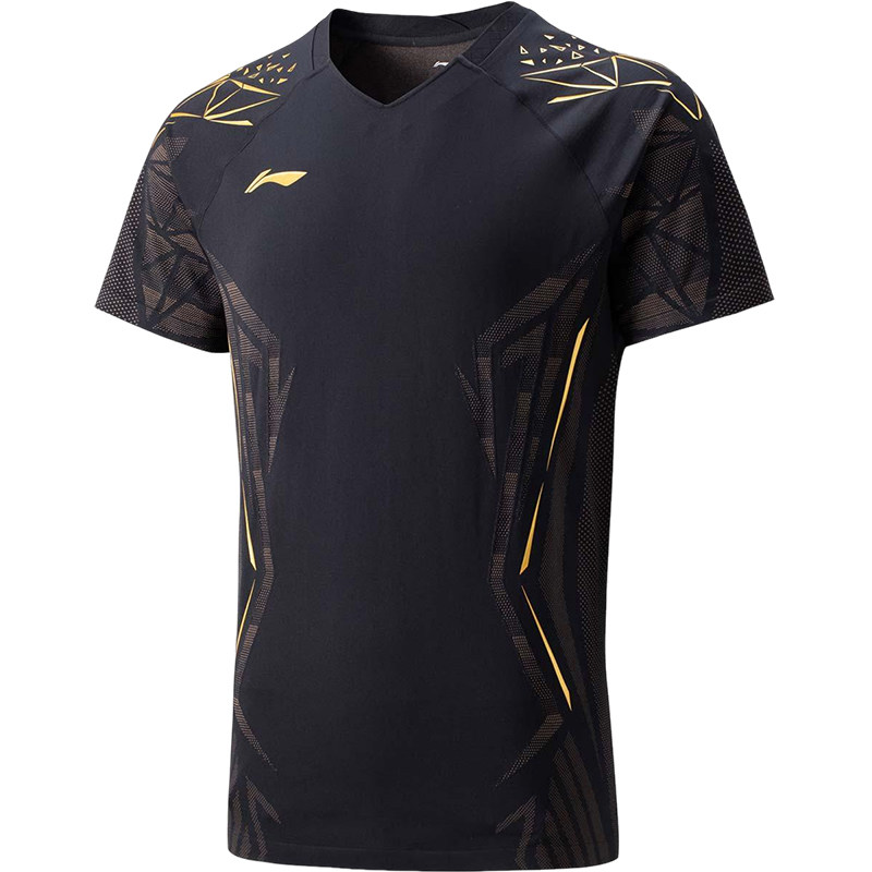 李宁正品羽毛球系列男女同款速干凉爽V领比赛运动短袖T恤AAYV019,淘宝优惠券,粉丝福利购,淘宝优惠卷